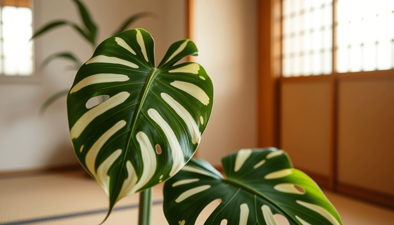 日本白斑龜背芋審美_侘寂如何影響品種變異