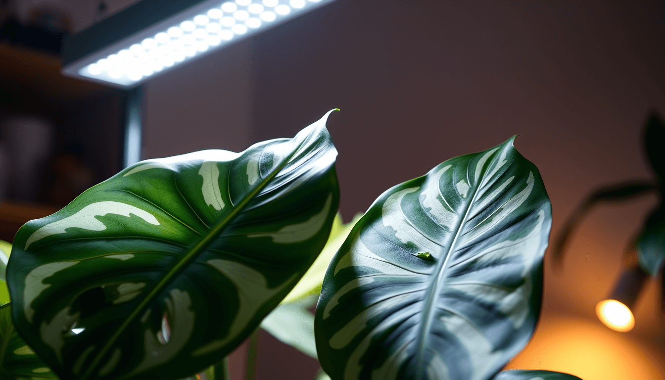 植物燈光譜解析_全光譜_紅藍光_哪種能讓斑葉更鮮明