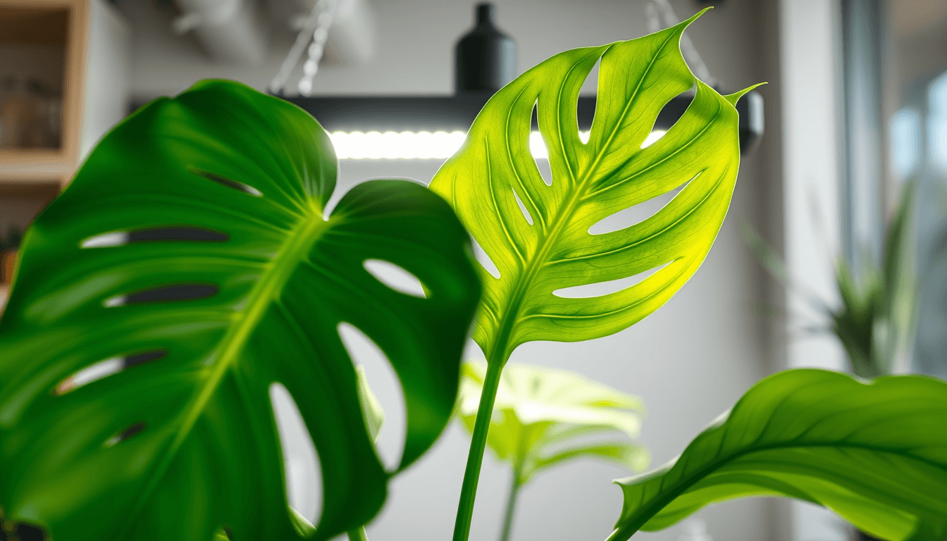 植物燈終極指南_選對全光譜LED燈_讓龜背芋光合作用UP