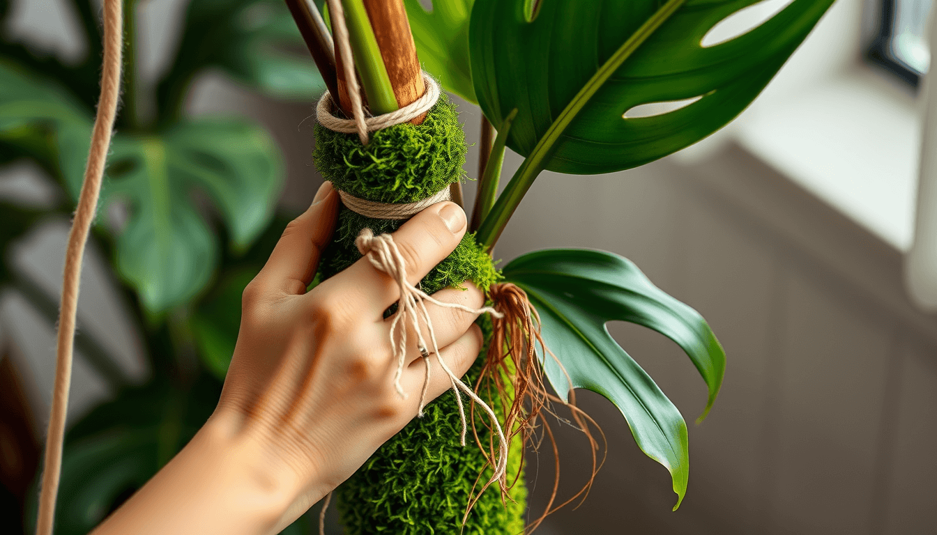 苔蘚柱DIY_舊布條_棉線搭配水苔_成本省6成