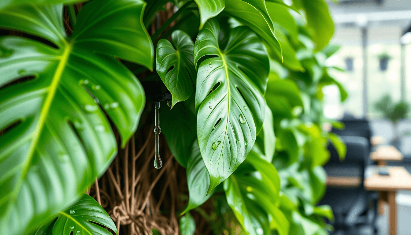 龜背芋植栽牆精準養護_水_光_肥3要素管理攻略