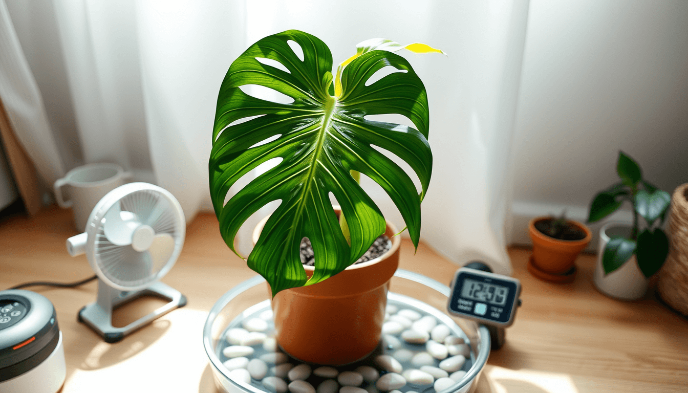 龜背芋除病攻略_檢測通風死角_濕度維持60_是關鍵