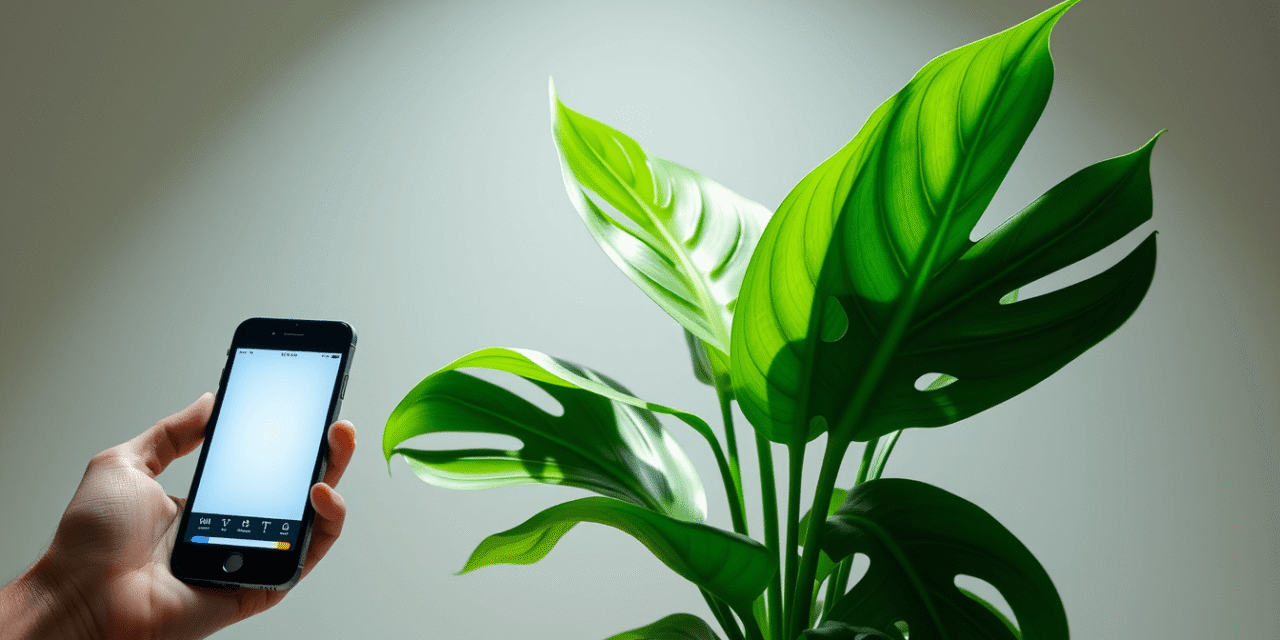 龜背芋光照全攻略：App量化、3面向客製，7天打造你的陽光綠植天堂