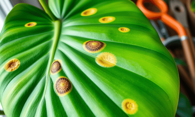 龜背芋葉斑終極指南：3步診斷真菌/細菌感染，4招居家配方速效止損